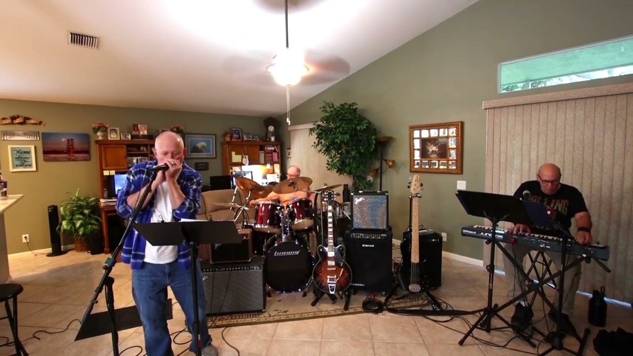 Folsom Prison Blues - Harmonica & Keyboard Jam   2-3 -6