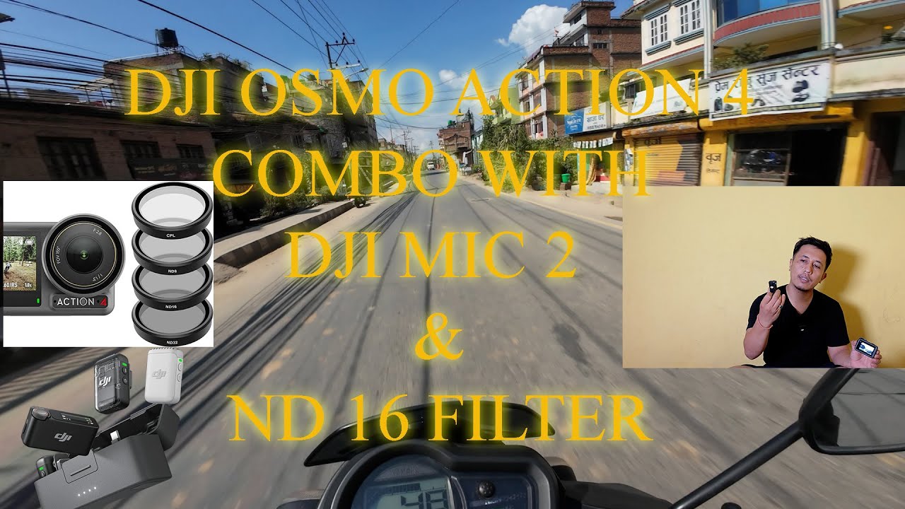 My Vlogging Set Up With Dji Osmo Action 4, Mic 2 and Nd 16 filter ...