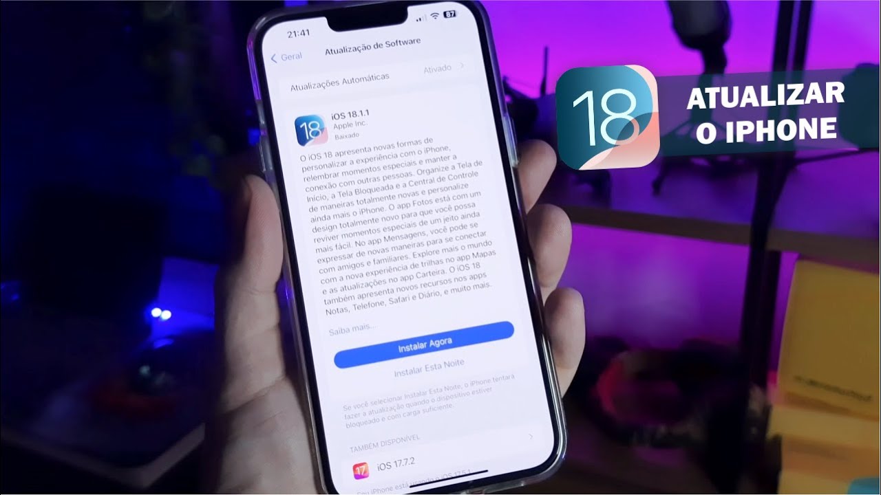 Como atualizar seu iPhone para a nova versão do iOS - YouTube