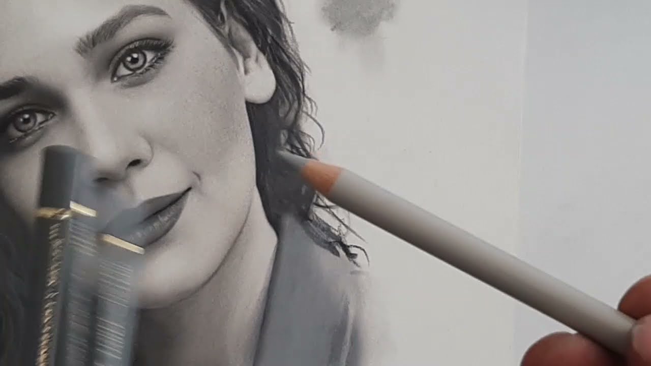 gerçekçi Kuru boya portre çiziminde  cilt tonu nasıl çizilir