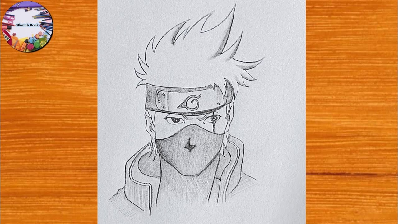 How To Draw Kakashi Hatake||Easy Anime characters drawing||Pencil ...