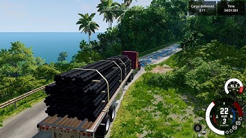 BEAMNG GAMEPLAY #46 #beamng #beamngdrive #gameplay #scenario #jungle  #truck #bus #cars #4x4 #crash