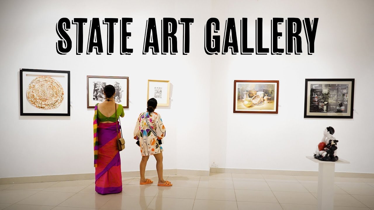 An Exhibition of Paintings Held State Art Gallery in Hyderabad