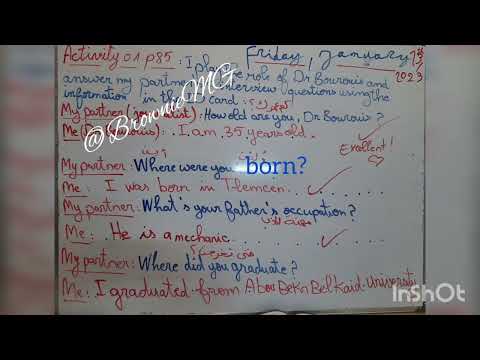 3ms Sequence3 Dr Bourouis Interview حوار مع الدكتور بورويس تمارين الكتاب سنة 3 متوسط 3ms Sequence3 Dr Bourouis Interview حوار مع الدكتور بورويس تمارين الكتاب سنة 3 متوسط