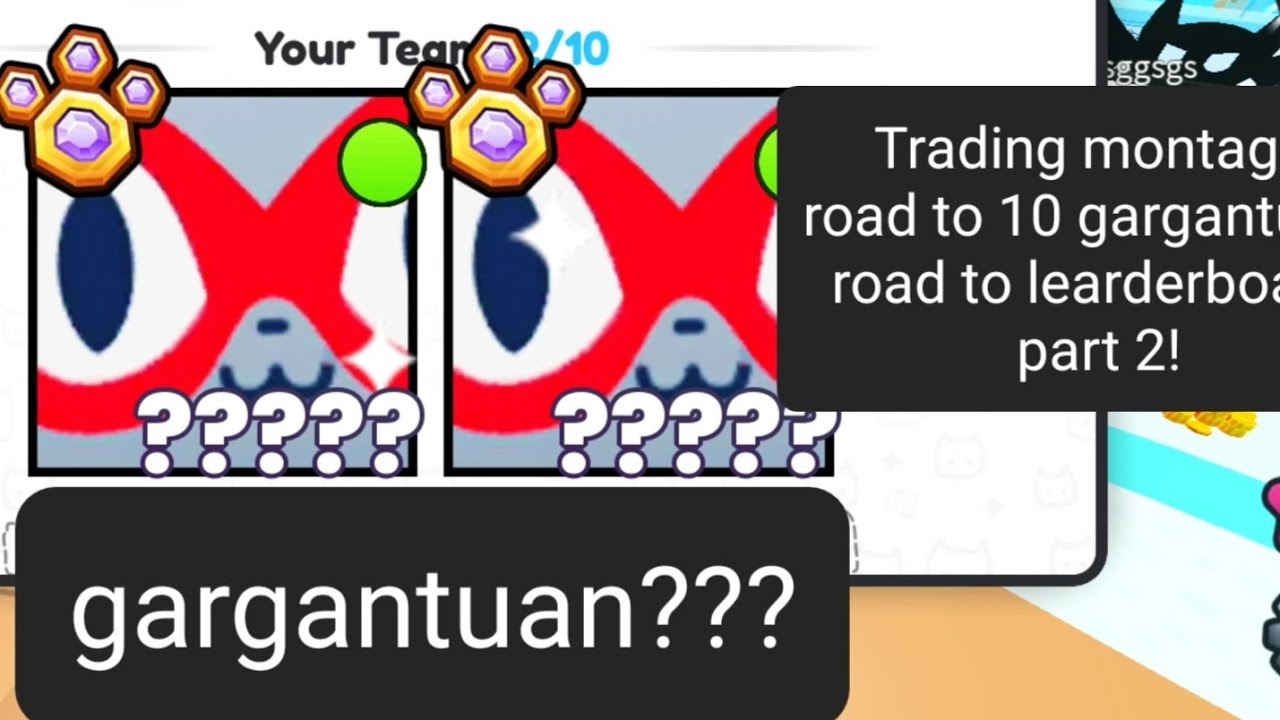 Pet simulator 99 Road to learderboard part 2 trading montage