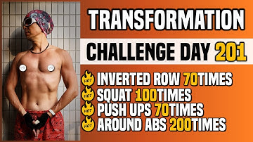 Push-ups, Squat, Inverted Row, Abs. At Home No Gym Exercise. Fitness Record.【2020/12/21】