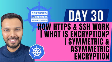 Day 30: How HTTPS & SSH Work | What is Encryption? | Symmetric & Asymmetric Encryption | CKA 2025