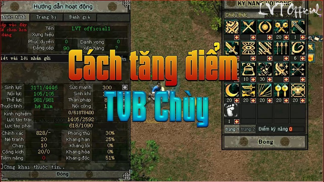 Chia Sẽ Cách Tăng Điểm Tiềm Năng Kỹ Năng Môn Phái... - youtube