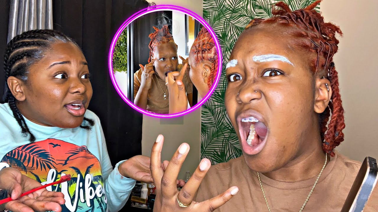 I BLEACHED RODS EYEBROWS 😂😂 *HILARIOUS* - YouTube