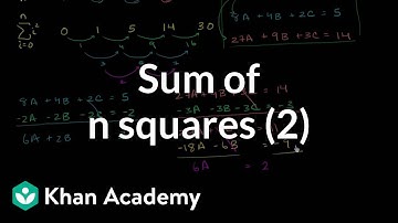 Finding the sum of n squares part 2