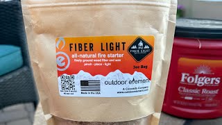 Outdoor Element Fiber Light (review) - All Natural Fire Starter