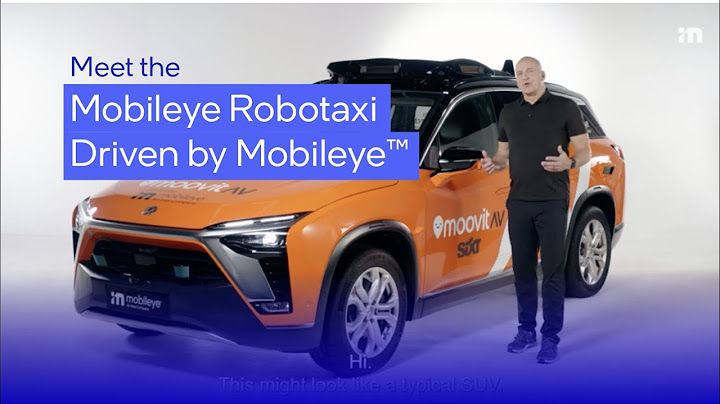 Close-Up Look: Meet the Mobileye Robotaxi - 天天要聞
