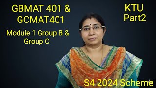 KTU S4 Maths 2024 Scheme | GBMAT401 &amp; GCMAT401 | Group B &amp; C| Module1 Discrete Random Variable Part2
