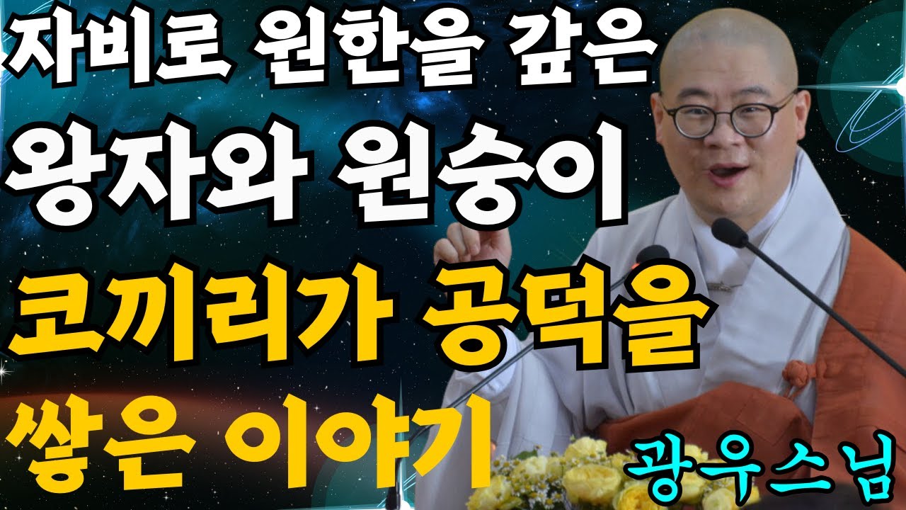 자비로 원한을 갚은 왕자와 원숭이·코끼리가 공덕을 쌓은 이야기[초심으로 돌아가는 광우스님의 소나무 20화]