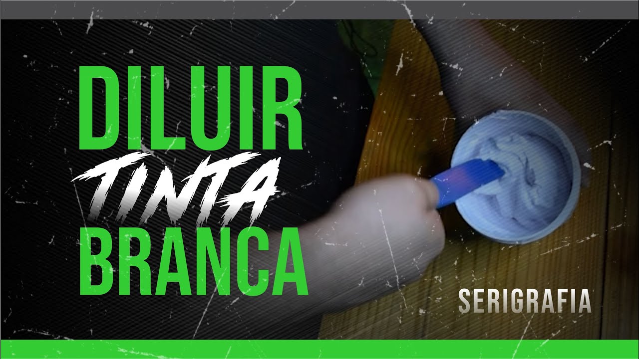 ✅ Diluindo tinta branca