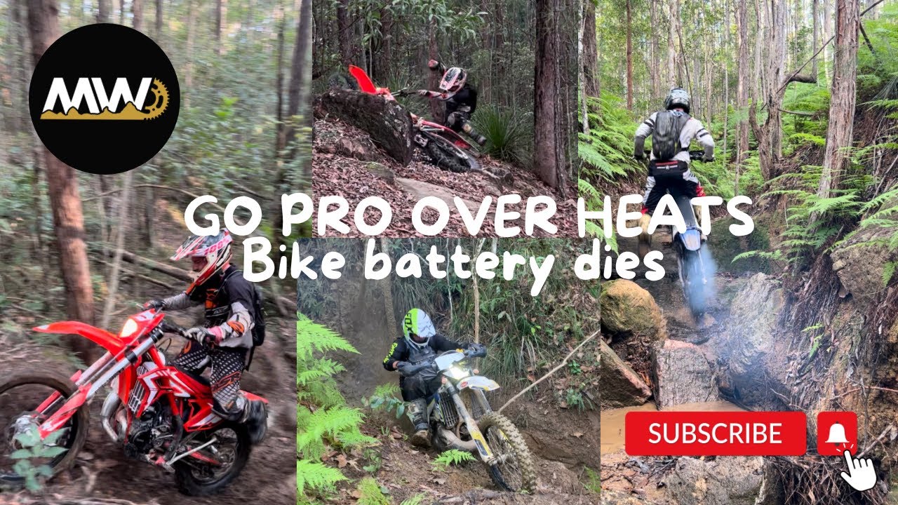 GO PRO OVERHEATS AND BIKE BATTERY DIES