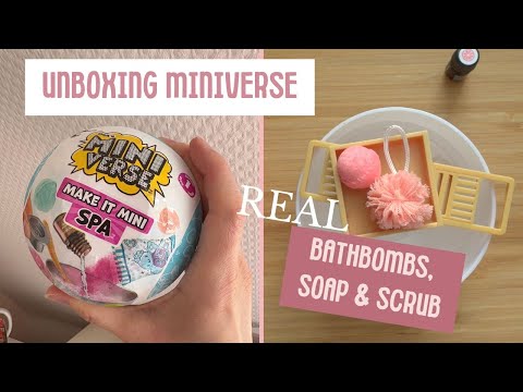 DIY Miniverse make it SPA Series 1 | I'm testing the Bathroom Series | crafting