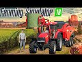 Make round Baler With Caseii tractor in fs18 | fs18 gameplay Timelapse 