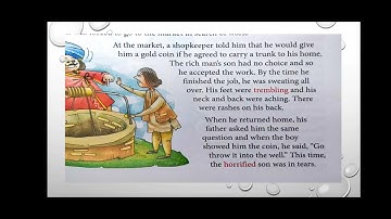 CLASS  IV  (MORAL SCIENCE)   CH 9  THE UNWORTHY SON  PAGE NO.  65,66,67