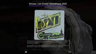 CSGO Sticker b1t (Holo) - Stockholm 2021 Champions Autograph Capsule
