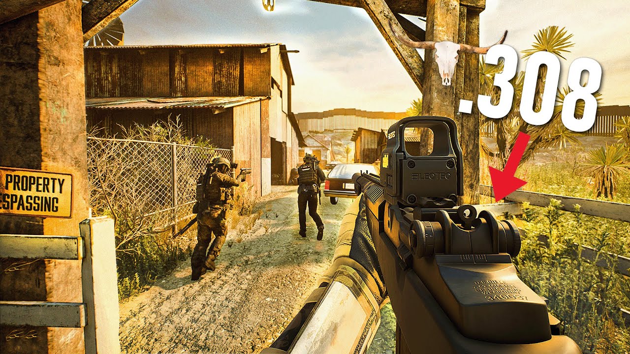 Using The .308 M14 Battle Rifle To Breach And Clear In Ready Or Not