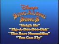 Disney's Sing-Along Songs promos 1987-91