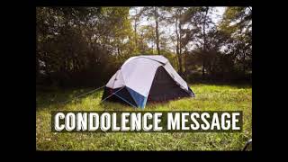 Shanti Sabha CONDOLENCE MESSAGE | EARTHLY TENT | PR. NIKHIL RAJ GUPTA