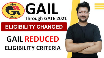 GAIL Recruitment through GATE 2021 [Eligibility Criteria Changed] #GATE2021