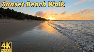 4k Sunset Beach Walk - Australia 🌴