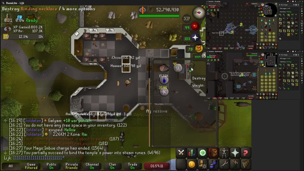 Steam runes with 2 alts (105k rc, 4m gp) YouTube