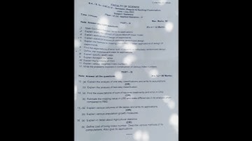 SEMESTER 6 STATISTICS REGULAR & BACKLOG QUESTION PAPER