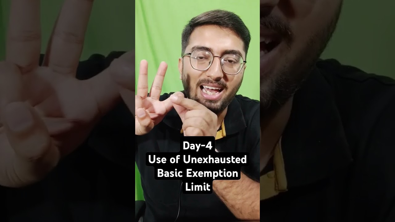 DT Shorts Day-4 Use of Unexhausted Basic Exemption Limit for Special Rates Income 