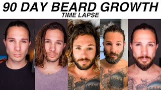 90 Day Beard Growth Time-Lapse From Clean Shave To God Of War