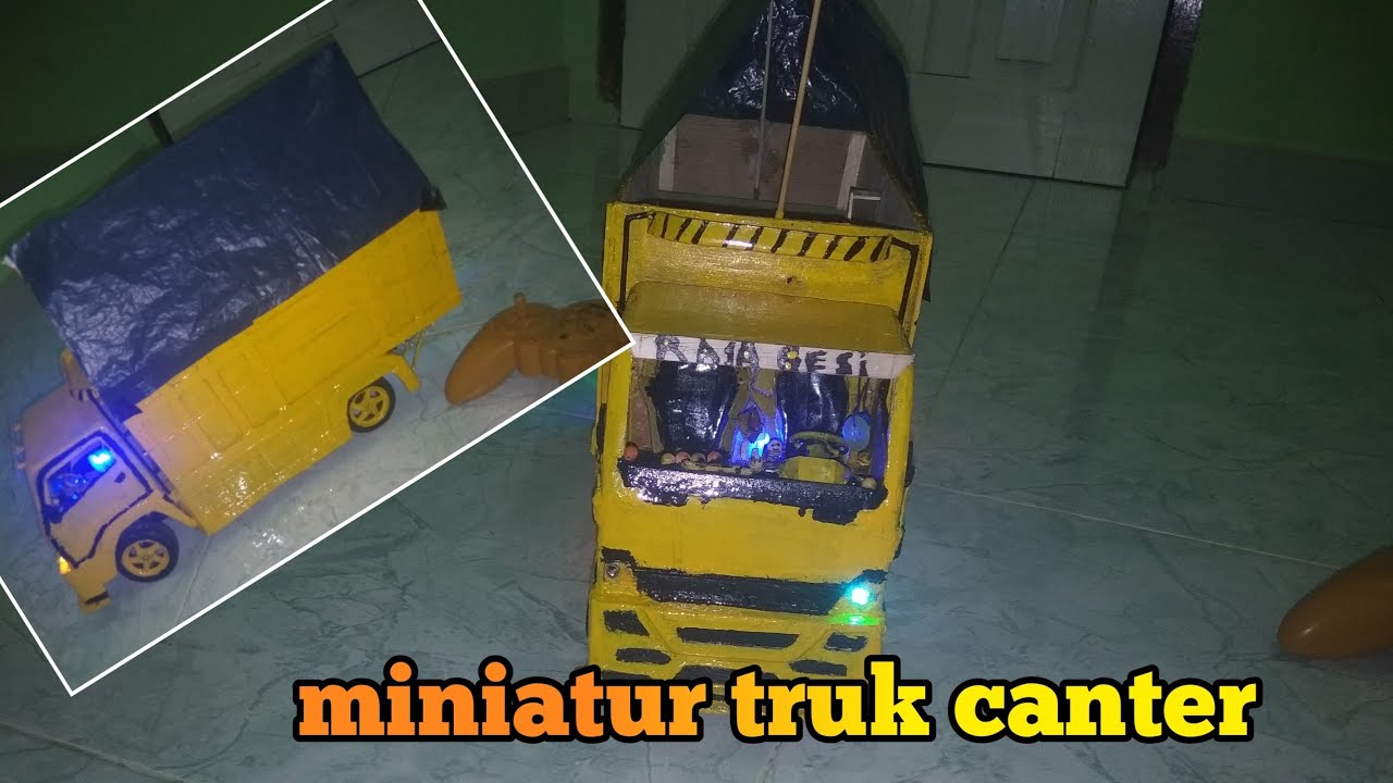 miniatur truk  canter oleng  homemade YouTube