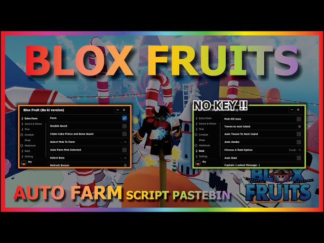 BLOX FRUITS SCRIPT APPLE HUB 🍎 NO KEY, AUTO FARM, BONE FARM, AUTO  KITSUNE, RAID