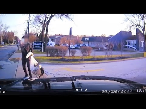 North Olmsted dashcam of Starbucks robbery