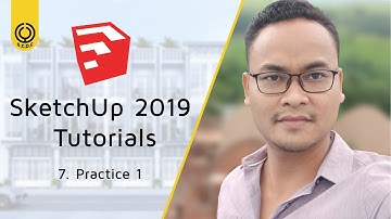 មេរៀនប្រើប្រាស់កម្មវិធី SketchUp 2019 - SketchUp 2019 Khmer Tutorial - Practice 1