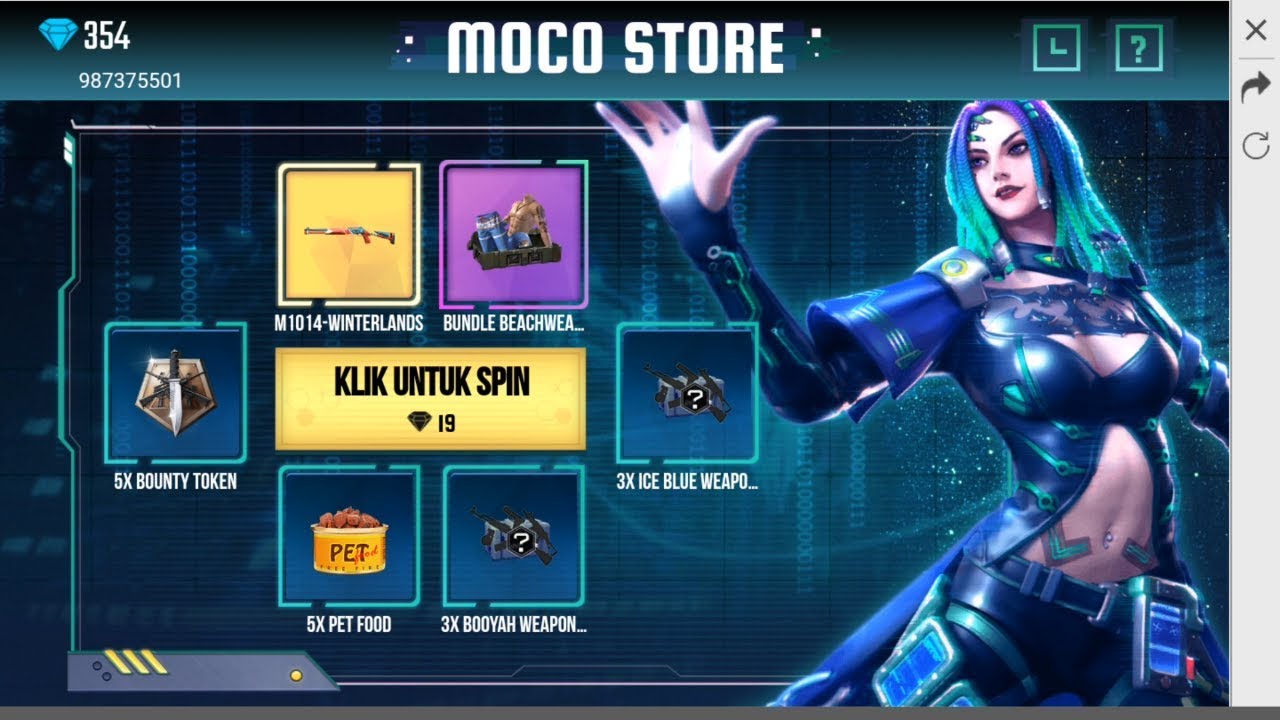 Moco Store 6 Kali Spin Di Jamin Senjata Legends Free Fire YouTube