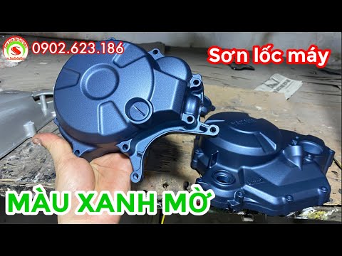 Video Sơn lốc nồi, lốc máy màu xanh nhám mờ cực đẹp và phá... - youtube