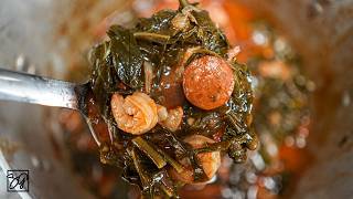 Changing the Game with Gumbo Collard Greens and Shrimp