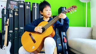 Golden Dawn  Yngwie Malmsteen Guitar Cover age 7