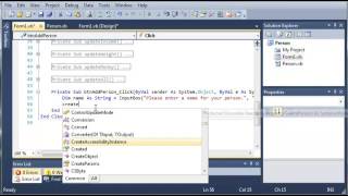Visual Basic Tutorial   94   Person Part 3 ‏