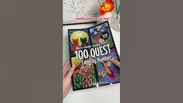 Relax with art: ultimate color by number puzzle book! #questcolorbynumber