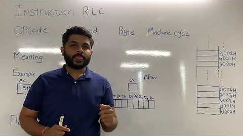 RAL & RLC Instructions for Microprocessor 8085 | Logical Instructions