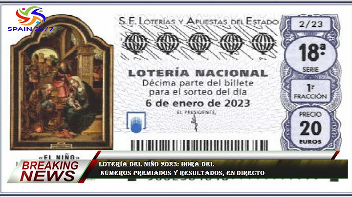 Lotería del Niño 2023: hora del  números premiados y resultados, en directo