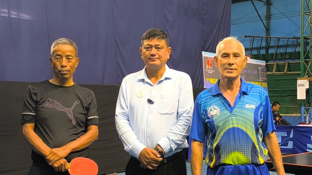 Final 65+ Men's Single. S. Chandra vs RK Debendra. 