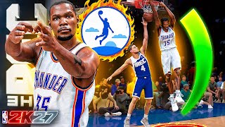 This 6'10 KEVIN DURANT BUILD is UNGUARDABLE in RANDOM REC in NBA 2K27