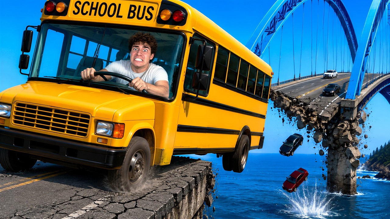 How Many Cars to COLLAPSE the Strongest Bridge?! | BeamNG