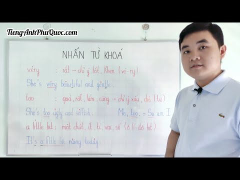 Video #89 Cách dùng chữ VERY - TOO - A LITTLE BIT để nhấn... - youtube