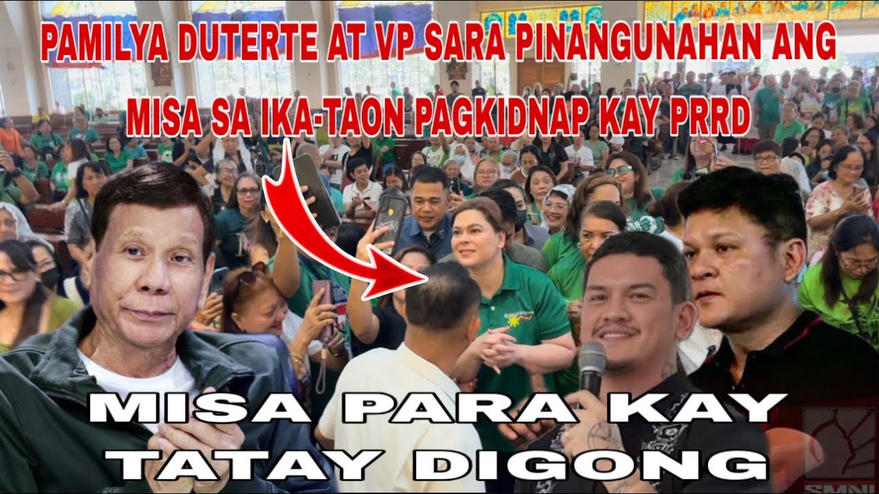 LIVE!VP SARA DUTERTE PARATNG NA PARA PANGUNAHAN ANG MISA SA IKA ISANG TAONG PAGKID NAP KAY PRRD!!